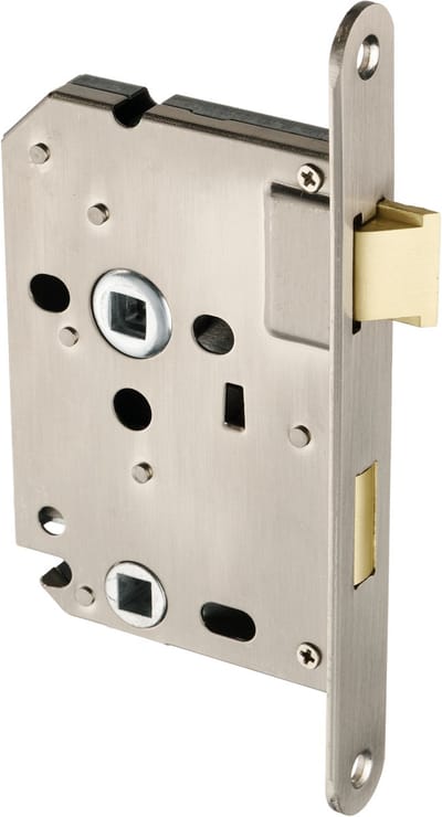Ostiumhome® - Binnenwerk - Rvs WC Insteekslot - Loopslot - 63 mm - Inclusief montagemateriaal