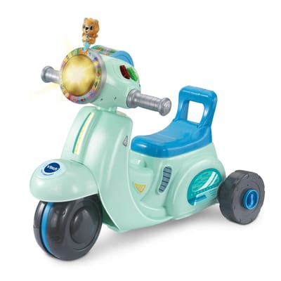 VTech 2 in 1 Loopscooter - Educatief Speelgoed - Ombouwen tot Driewieler - Speelgoed vanaf 1 Jaar - Blauw