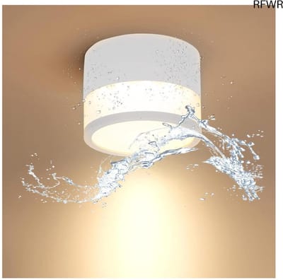 RFWR® IP65 Plafondlamp 12W Warm Wit - Ideaal voor Badkamer en Keuken