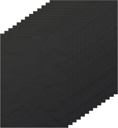 200 vellen zwart zijdepapier 43 x 68 cm, 17 g/m² cadeaupapier voor geschenkverpakking en decoratie