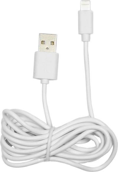 Benson USB naar Lightning kabel - 2 meter - wit - snelle dataoverdracht - duurzaam materiaal