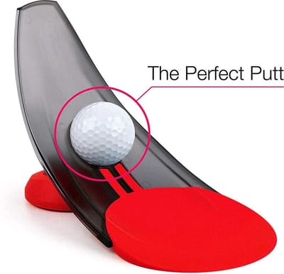 Firsttee Golf Putt trainer rood opvouwbaar voor binnen en buiten. Golfen - Put - Cadeau - Verjaardag
