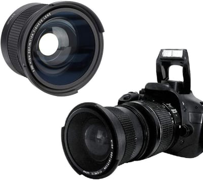 Universele 52mm Fisheye Lens 0.35x Groothoeklens met Lids voor SLR en Digitale Camera's