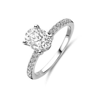 Gerhodineerd Zilver Ring Met Zirkonia 1338515
