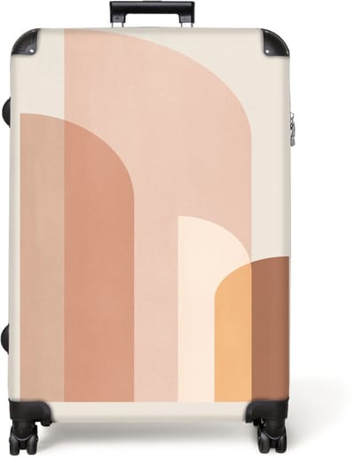 NoBoringSuitcases.com® - Koffer groot - Reiskoffer lichtgewicht - Kunst - Abstract - Kleuren - Patroon - Rolkoffer met 4 wielen - Grote trolley XL - 98 liter bagage