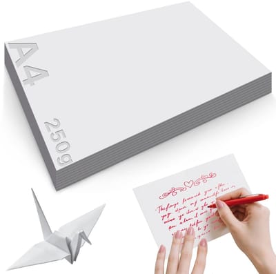 MTTProducts - A4 Printerpapier - 60 Vel - Ideaal voor DIY - Wit - Uitnodigingen - Geschikt voor Scrapbooking - 297 x 210 mm