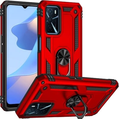 oTronica Armor Backcover Geschikt Voor Samsung Galaxy A33 (5G) hoesje met ringhouder - Rood