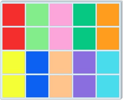 Dailygoody - Grote Gekleurde Stickers Labels - Zelfklevende Plaklabels - 10 Kleuren - Ideaal voor Organisatie - 50 x 50 mm - Perfect voor Creatieve Pr...