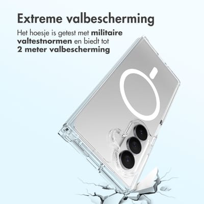 Accezz Hoesje - Geschikt voor Samsung Galaxy Z Fold 7 - Xtreme Impact Backcover met Magnetische Ring - Transparant
