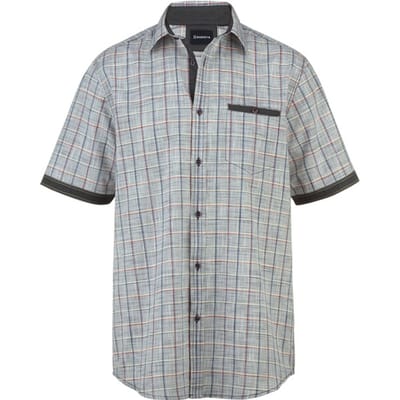 Babista herren Overhemd Met Korte Mouwen - 39/40 - donkerblauw - Plus Size