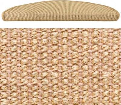 Hamat Trapmat Sisal natural 17x56 set 15 stuks