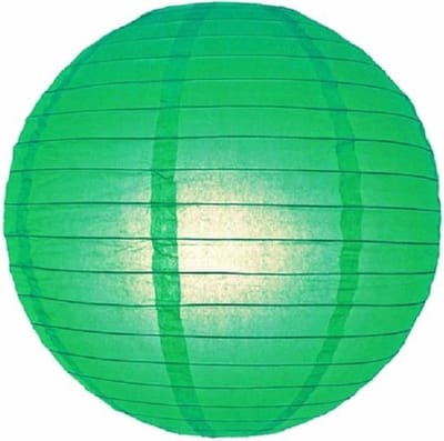 Brandvertragende lampion groen 25 cm - brandwerend