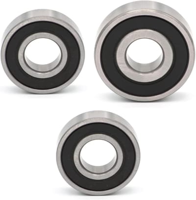 Wiellagerset Voorwiel - Lagerset Scooter - Voertuig Onderhoud - Stof- en Vochtbestendig - 2x 15x35x11mm 1x 15x42x13mm - Zilverkleurig