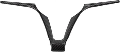 Stuurwiel Frame Decoratie Trim Past voor Alfa Romeo Stelvio Giulia V-vorm (zwart)