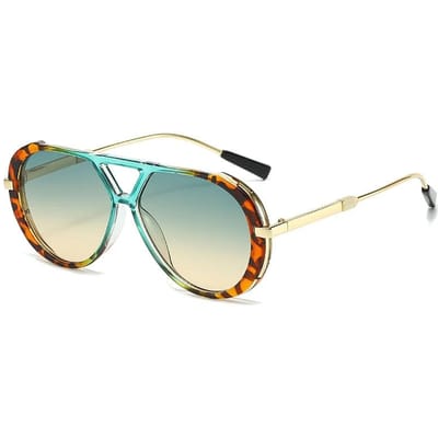 Lunettes de soleil intemporelles en métal de forme ovale pour femmes et hommes Style rétro Style Lunettes de soleil pour le soleil Cadre de forme coloré noir Été Élégant Uv400