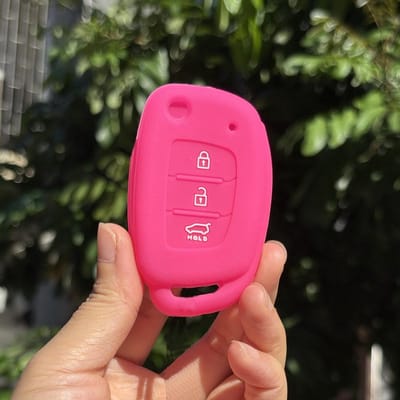 Afdekking Auto Sleutel Shell Doppen Voor Hyundai Ix35 Grand I10 Elantra Tucson Sonata Ix25 I20 Creta Santa Fe Gls Reina Sleutel Bescherming pink