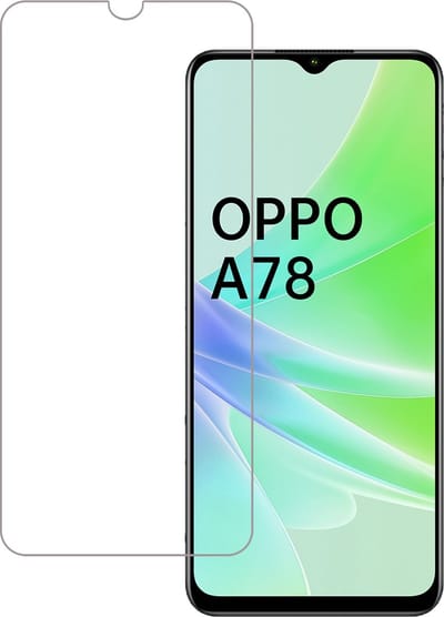 Screenprotector - Geschikt voor OPPO A78 5G - Extra Sterk - Gehard Glas - Beschermglas - Tempered Glass - Screen Protector