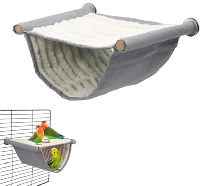 Dailygoods- Vogelnest Warm en Comfortabel - Dubbellaags Design - Vogelhuis - Hangmat - Slaapplaats - Pluche Materiaal - Vogelnestje