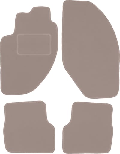 Beige veloursmatten voor: Alfa Romeo 166 sedan (1998-2009)