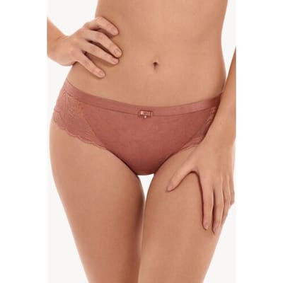 Bruin-rode kanten brazilian slip Lisca Evelyn - Bruin - Maat - 38