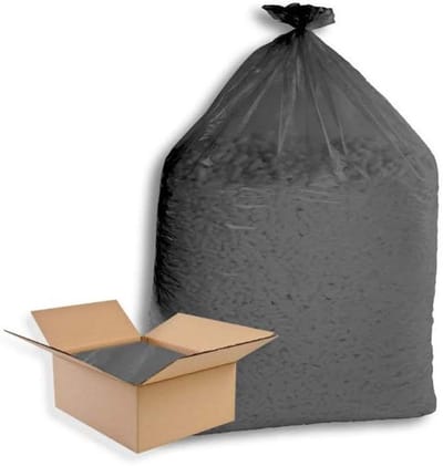 Vuilniszakken - Afvalzakken Prullenbak - Huishoudelijk Afval Verwerken - Extra Sterke Foliedikte - 150 liter 90x120 cm - Grijs