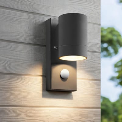 Buitenlamp met PIR Bewegingsmelder Antraciet IP65 Waterdicht