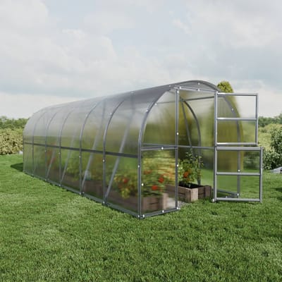 Klasika Tuinkas - Boogkas - Polycarbonaat - 3 x 6 m - 4 mm - Inclusief Automatische Dakramen