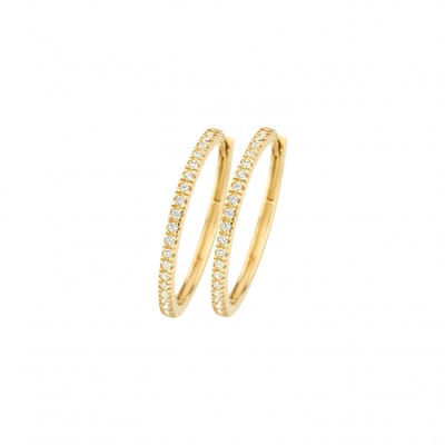 Blush Oorbellen 7306YZI 14k Geelgouden met Zirkonia