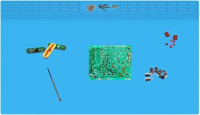Extra grote siliconen soldeermat 70 x 40 cm - Hittebestendig, antistatisch en ideaal voor reparaties, lassen en doe-het-zelf projecten