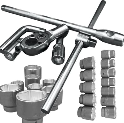Forsage F-68263-5 - Dopsleutelset - 26-delig - Ratelsleutel - Metalen Koffer
