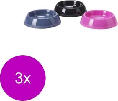 Savic Kattenvoerbakje Klein - Kattenvoerbak - 3 x Assorti per stuk
