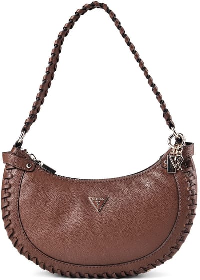 GUESS schoudertas Petra Hobo Shoulder Bag Chocolate donkerbruin