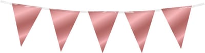 Mini vlaggenlijn | Folie | Kleur: Rosé goud | Lengte: 3 meter