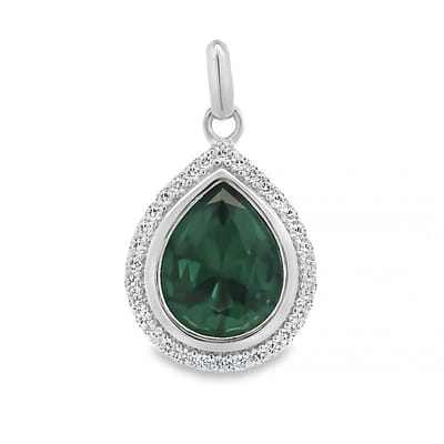 Juwelier Zwartevalk zilveren (gerhodineerd) druppel hanger - 24.370-G