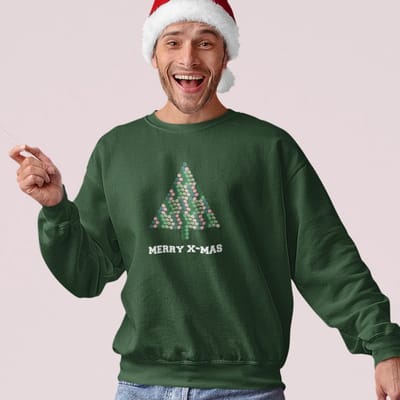 Lekker Waus Foute Kersttrui Groen - Pillenboom Merry Christmas - Maat XS - Kerst Outfit Dames & Heren