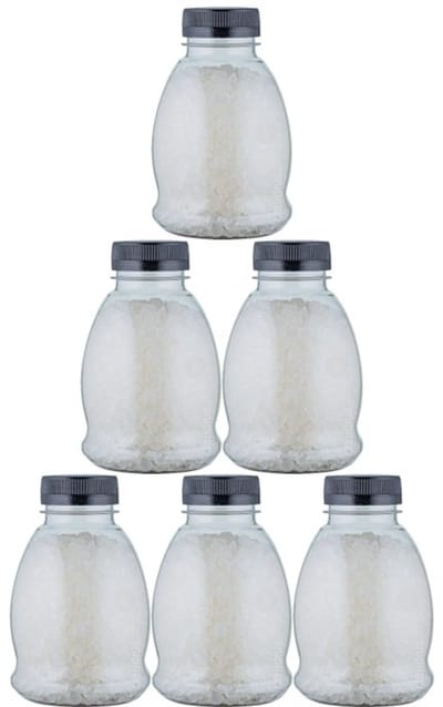 Claudius Badzout - 375 gram - Fles met zwarte deksel - No scent, No colour (Geurloos) - set van 6 stuks