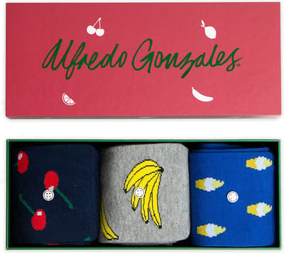 Alfredo Gonzales Giftbox 3 Paar Fruit Thema - S