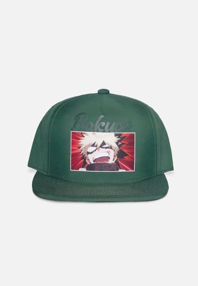 My Hero Academia - Katsuki Bakugo Snapback Pet - Groen