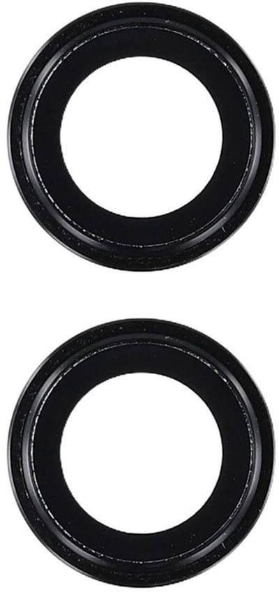 Camera lens Protector 2x Geschikt voor: iPhone 17 - screen protector - glas - bescherm je camera - beschermglas - Zwart