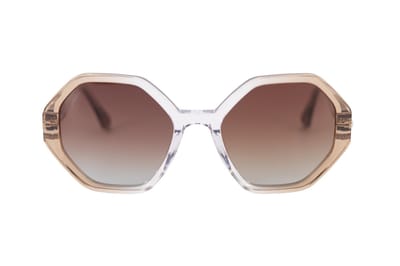 Jackie L Amiens JL-0682B Crystal Cappuccino - Bruin dégradé TAC polarised