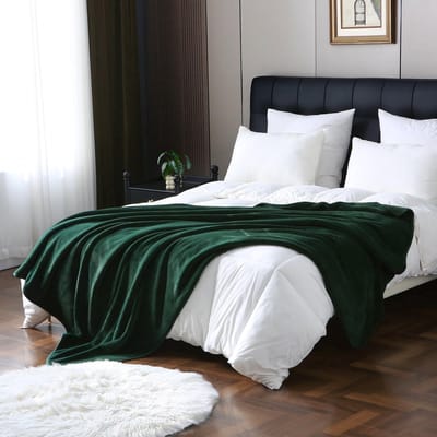 Dailygoods- Fleece Deken 450 g/m² - Pluizige/Zachte Deken - Lichtgewicht/Warme Deken - Multifunctioneel Plaid - Voor Alle Seizoenen - Duurzaam en Comfortabel