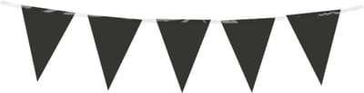 Mini vlaggenlijn | PE | Kleur: Zwart | Lengte: 3 meter