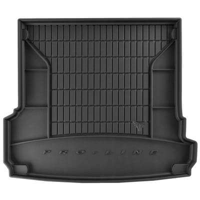 Premium Rubber Kofferbakmat met Organizer Functie – Geschikt voor AUDI Q7 II vanaf 2015 – 5 en 7-persoons (3e rij ingeklapt) – TPE Rubber – Hoge Rand 5 cm – Antislip