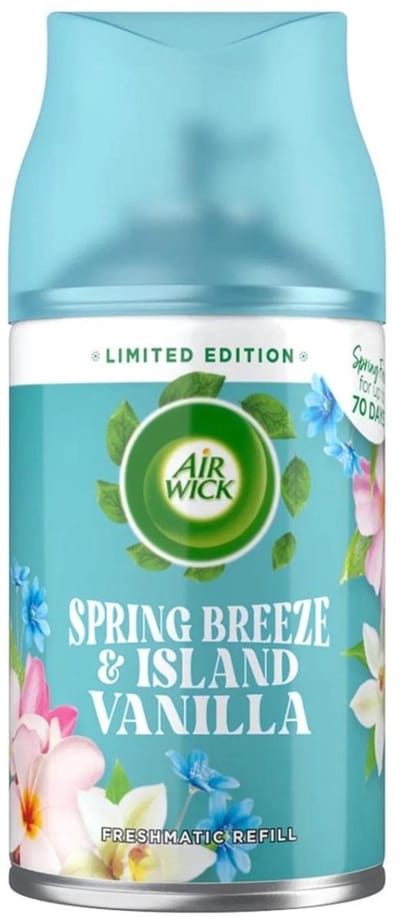 Air Wick - Luchtverfrisser Navulling - Lentebries & Eilandvanille - Automatische Spray - 250 ml