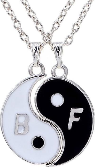 Fako Bijoux® - Vriendschapsketting - BFF Ketting - Yin Yang - Best Friends