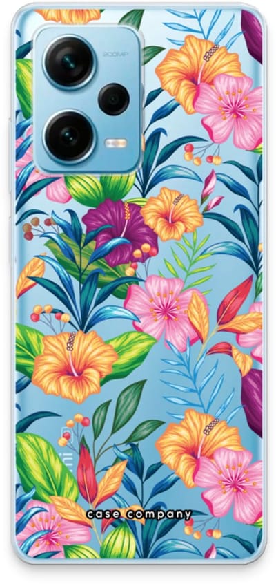 Case Company® - Hoesje geschikt voor Xiaomi Redmi Note 12 Pro Plus hoesje - Tropisch 2 - Soft Cover Telefoonhoesje - Bescherming aan alle Kanten en Schermrand