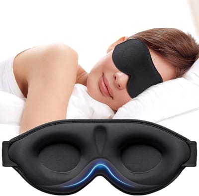 Slaapmasker voor zijslapers - 3D oogkassen - Lichtbestendig en ademend - Comfortabel en ergonomisch - ShopVlot