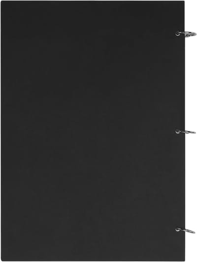 A4 Zwart Binder Schetsboek, 160gsm 29.7x21cm, 70 Pagina's, Perfect voor Thuis, Kantoor en Kunstcreatie