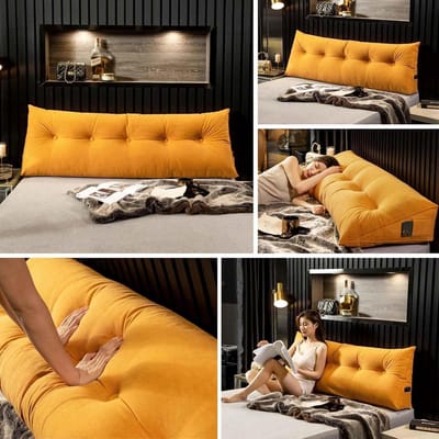 Driehoekig Wigkussen Rugleuningkussen Hoofdeinden Voor Bedden Lendenbedkussen Lezen Lezen Rugleuningkussen Versterking Ondersteuningskussen,05,180x50x20cm/71x20x8in
