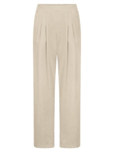 Wide Fit-broek Van Peter Hahn beige